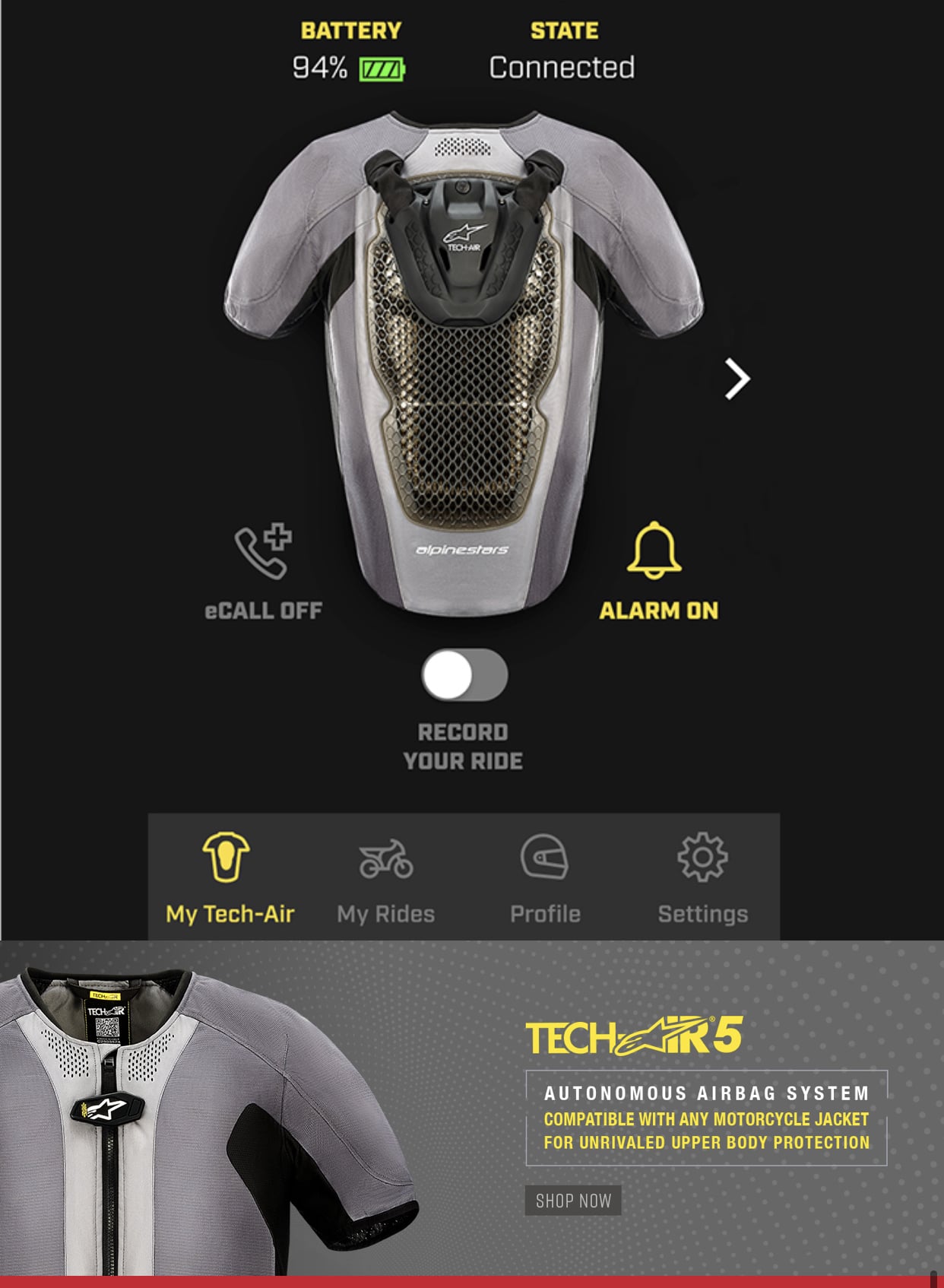 La veste TECH-AIR 5: une nouveauté Alpine Star 2 image00004