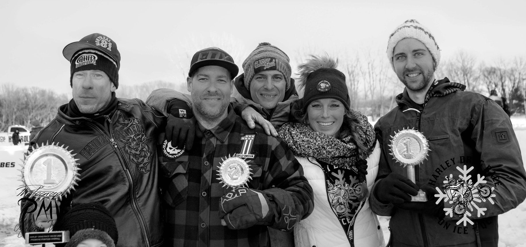 Harley drag race on Ice 2 108 gagnants