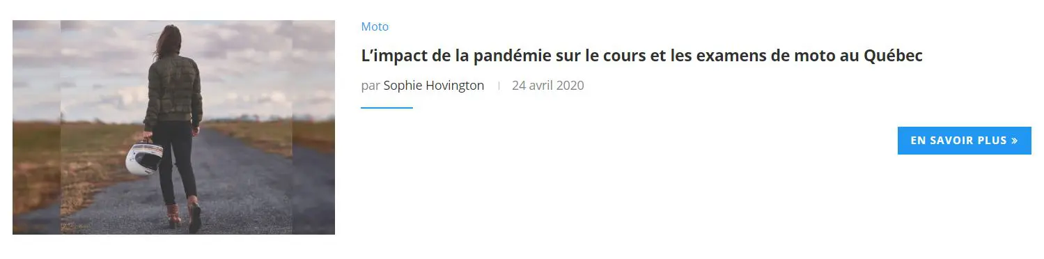 Impact de la pandémie