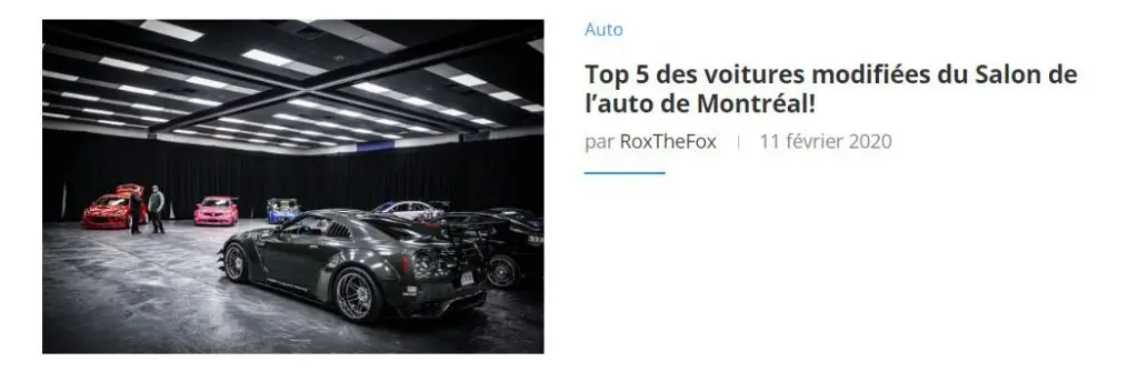 Top 5 des voitures modifiées du Salon de l’auto de Montréal!