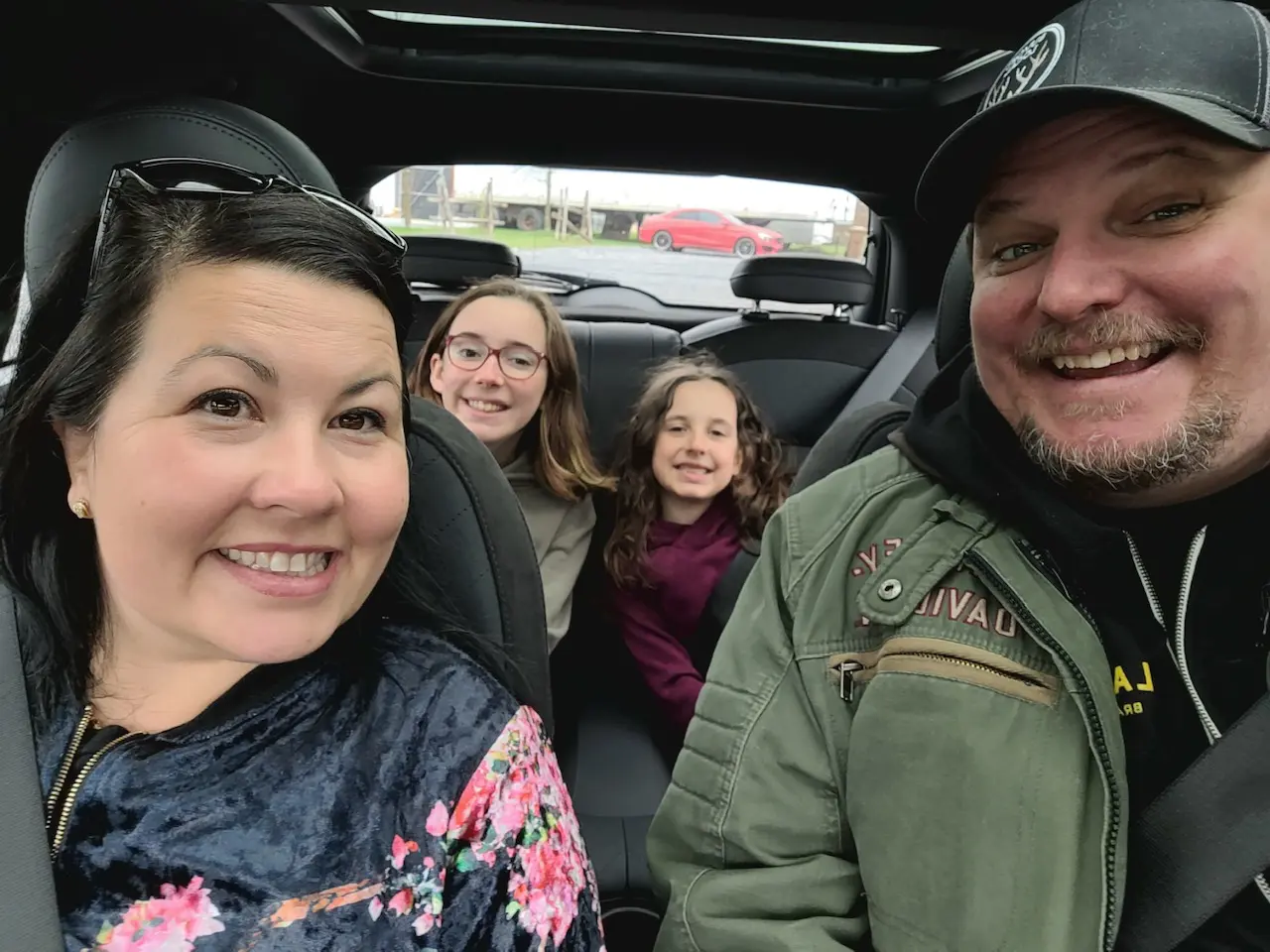 Family in a 2021 MINI Cooper SE 100% electric Family in a 2021 MINI Cooper SE 100% electric