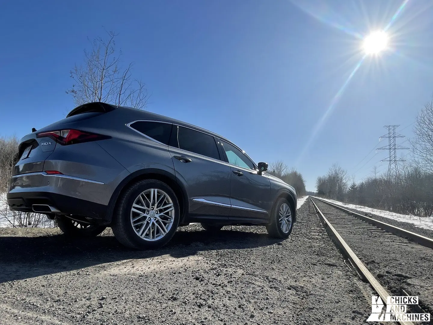 2022 MDX Acura Side View under the Sun