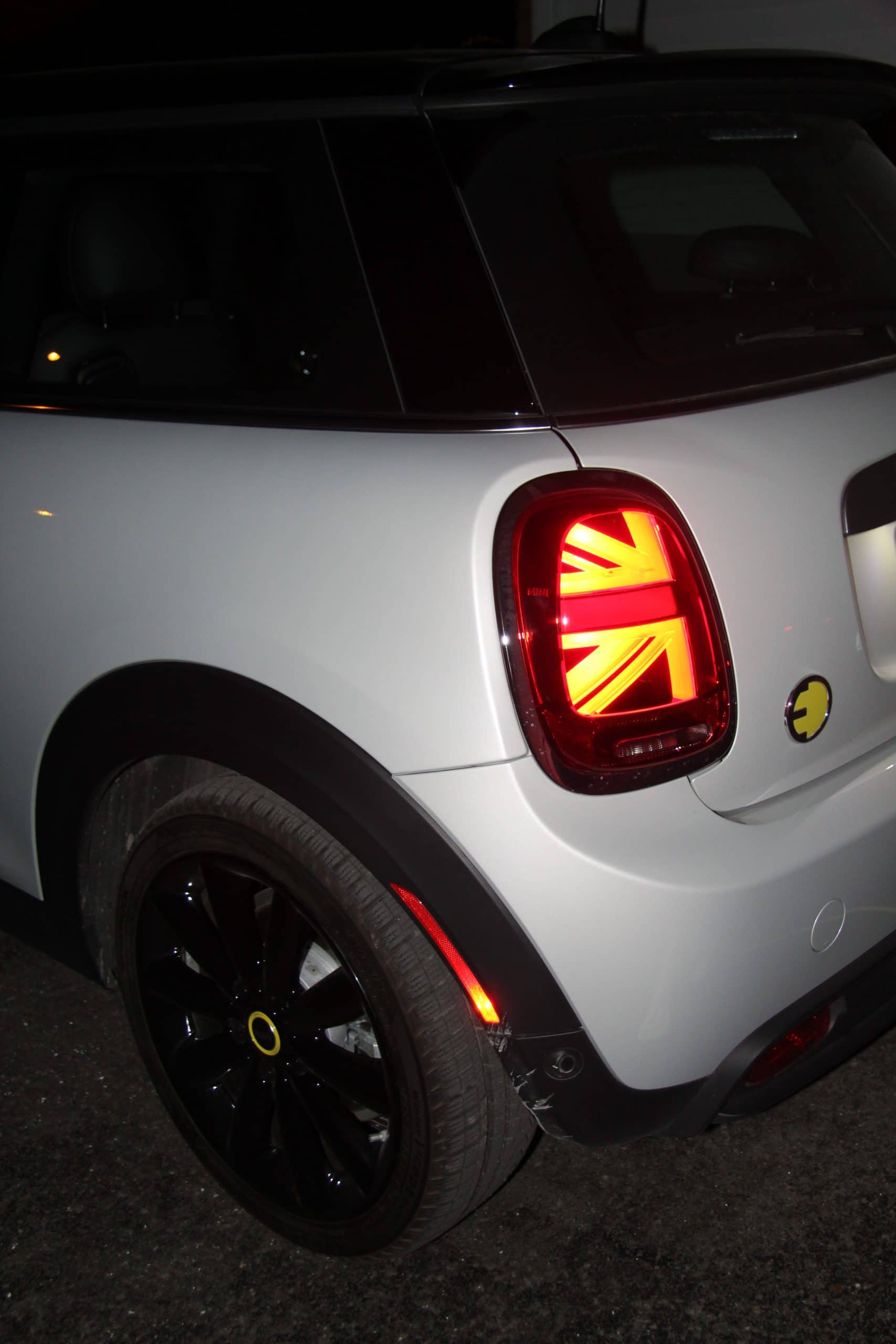 2021 MINI Cooper SE 100% electric Union Jack rear lights