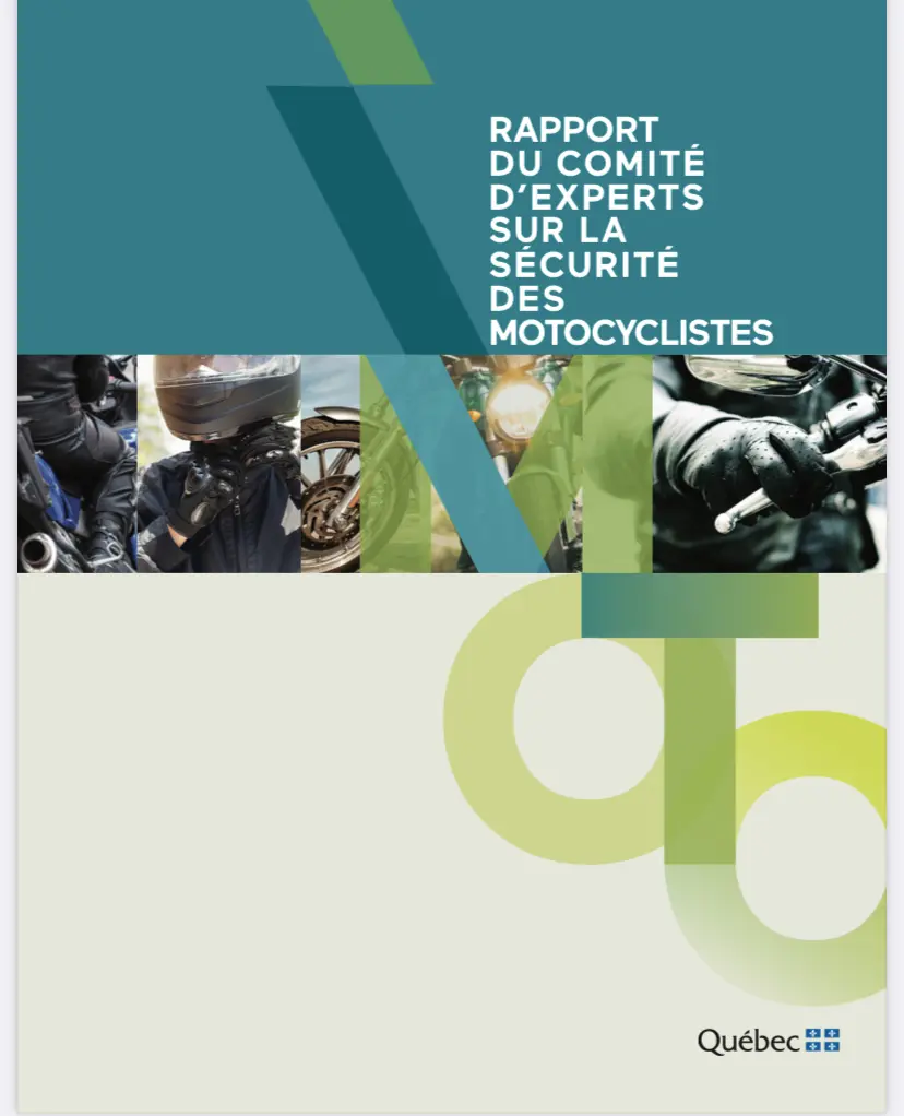 Rapport du Comité d’experts sur la sécurité des motocyclistes. Source : https://saaq.gouv.qc.ca/