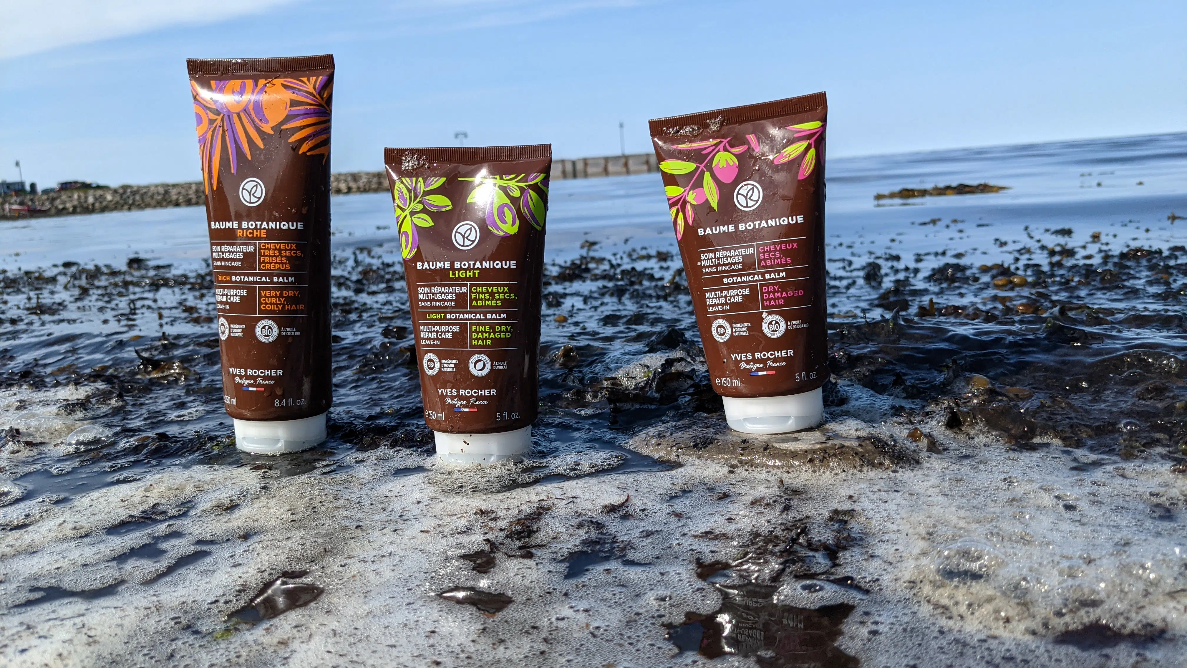 Yves Rocher Botanical Hair Balm on the beach