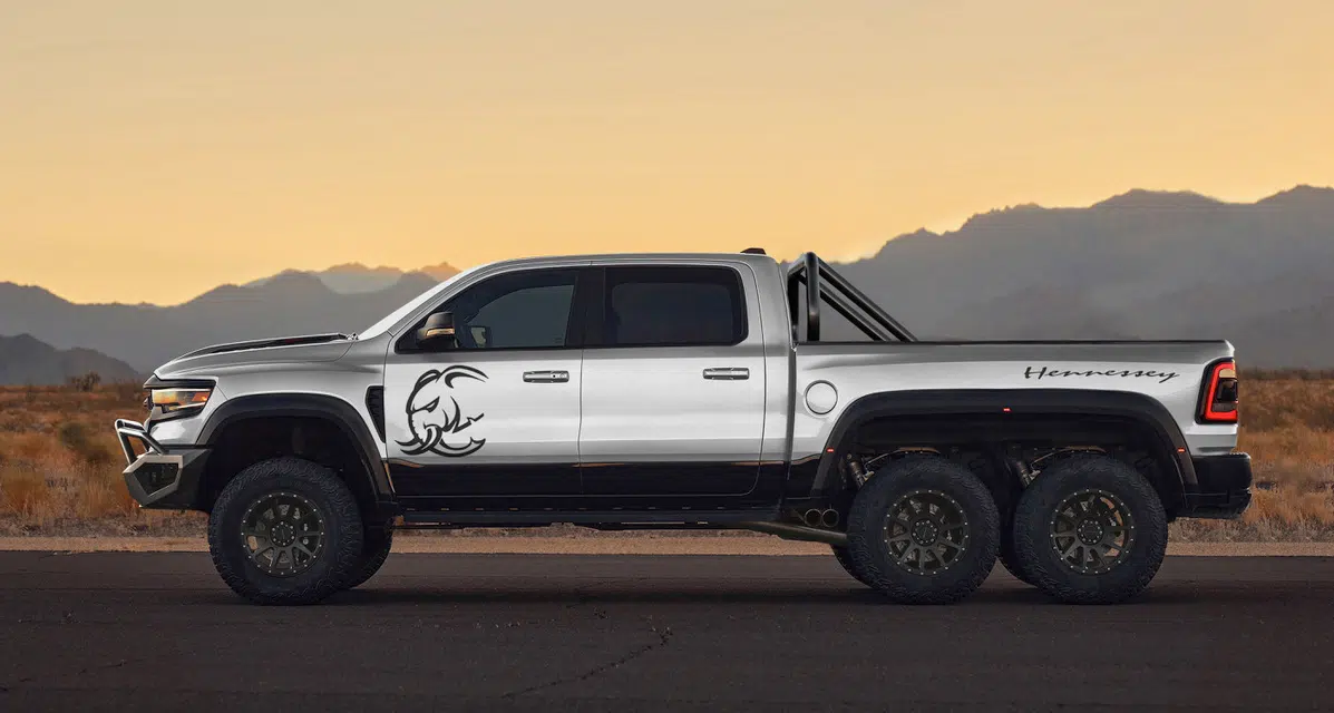 The RAM Mammoth 6X6. Source: http://hennesseyperformance.com/vehicles/dodge/ram-1500-trx/