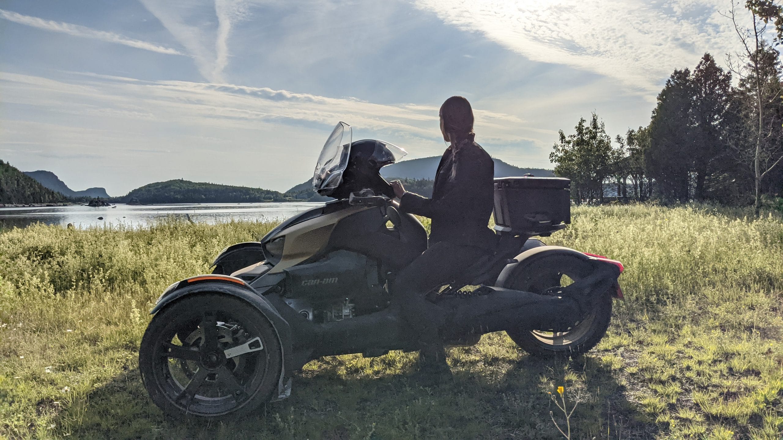 Émilie en roadtrip au Bas-Saint-Laurent avec sa moto 3 roues