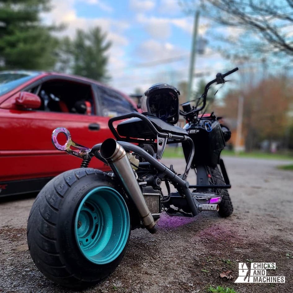 La Honda Monkey 2022 fait enfin son entrée au Canada ! 11 La Honda Ruckus modifiée de Cyndie, un look à faire tourner les têtes !