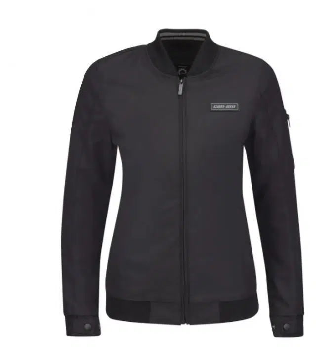 The new CE Jacket for women. Source: https://can-am-shop.brp.com/on-road/ca/en/440926-ladies-bomber-jacket.html