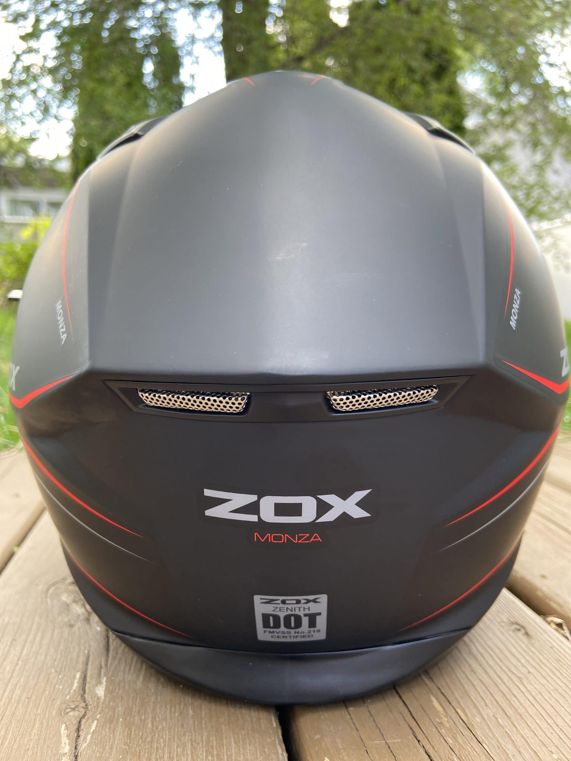 Back of the Zox Zenith Helmet