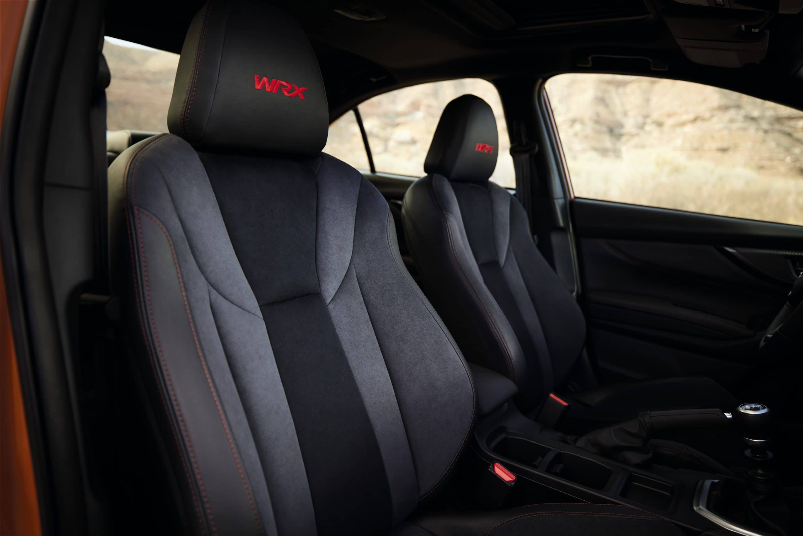 The new 2022 Subaru WRX: performance, handling and technology 46 The black interior with red details. Source: https://www.subaru.com/2022-wrx