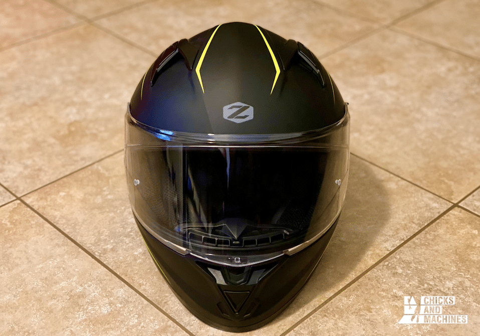 The drop-down visor system is perfect for sunny days.