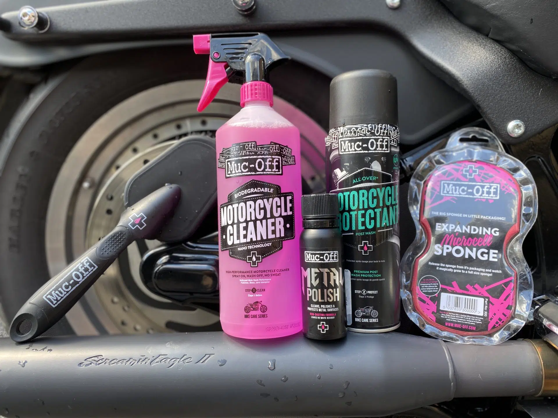 Muc-Off motorcycle cleaning products!