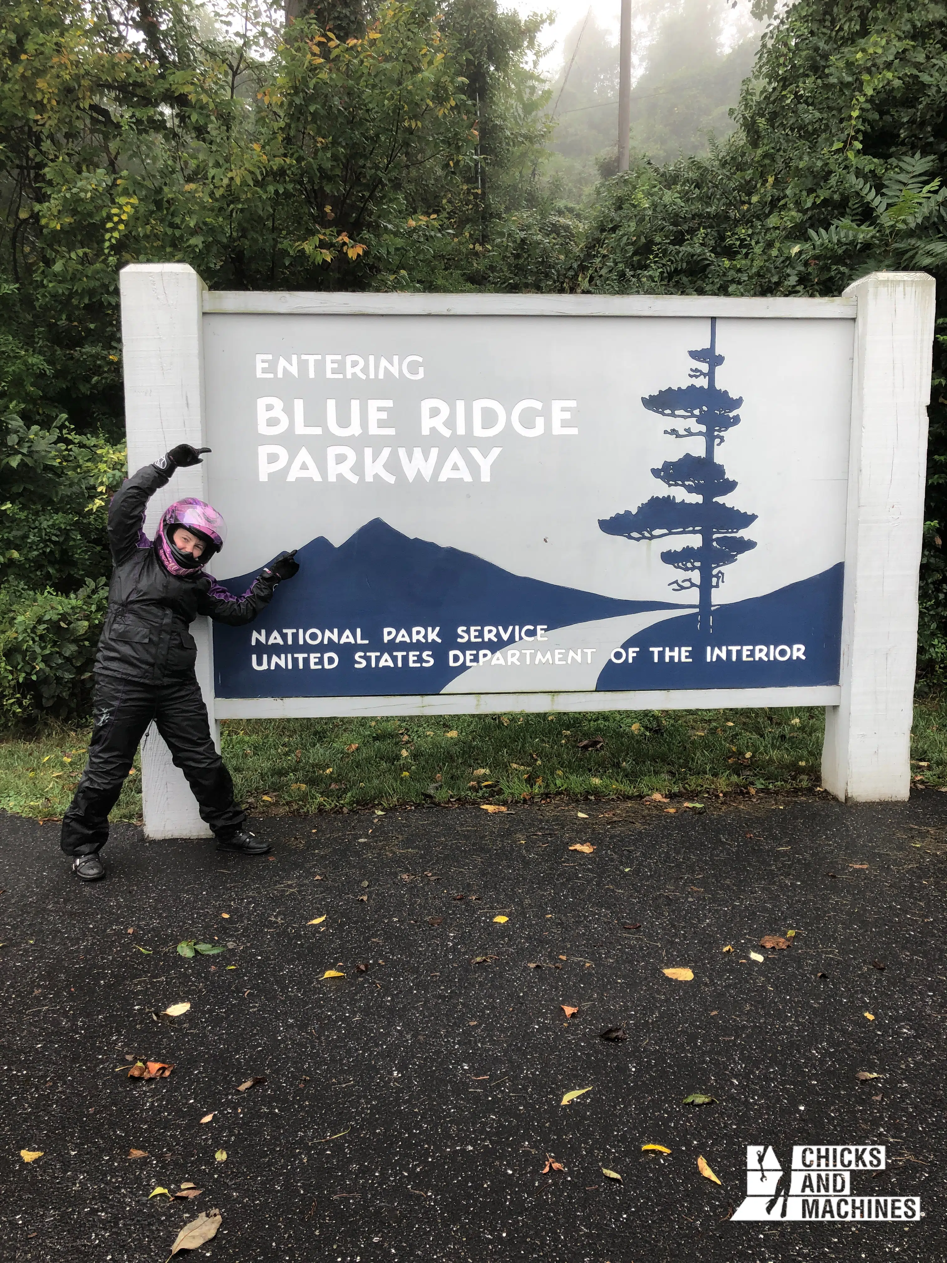 Em à la découverte de la Blue Ridge Parkway.