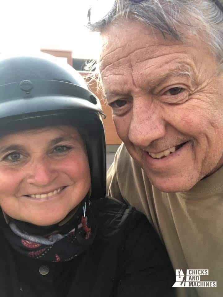 La moto pèlerinage, y avez-vous déjà pensée ? 19 Sophie accompagnée du fils de Gilles Vigneault, une belle rencontre !