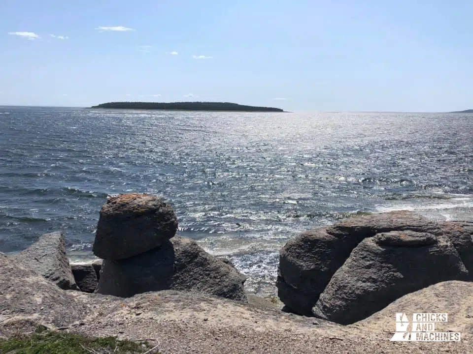 Une magnifique vue lors d'un arrêt à Natashquan.