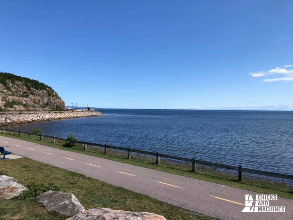 La moto pèlerinage, y avez-vous déjà pensée ? 14 Sophie en voyage sur la Côte-Nord
