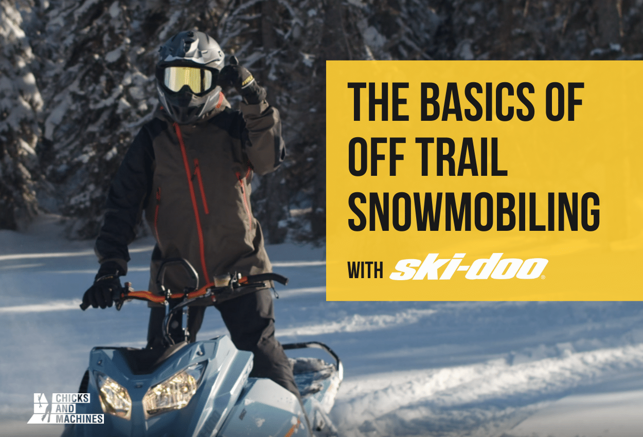 The basics of offtrail snowmobiling with SkiDoo