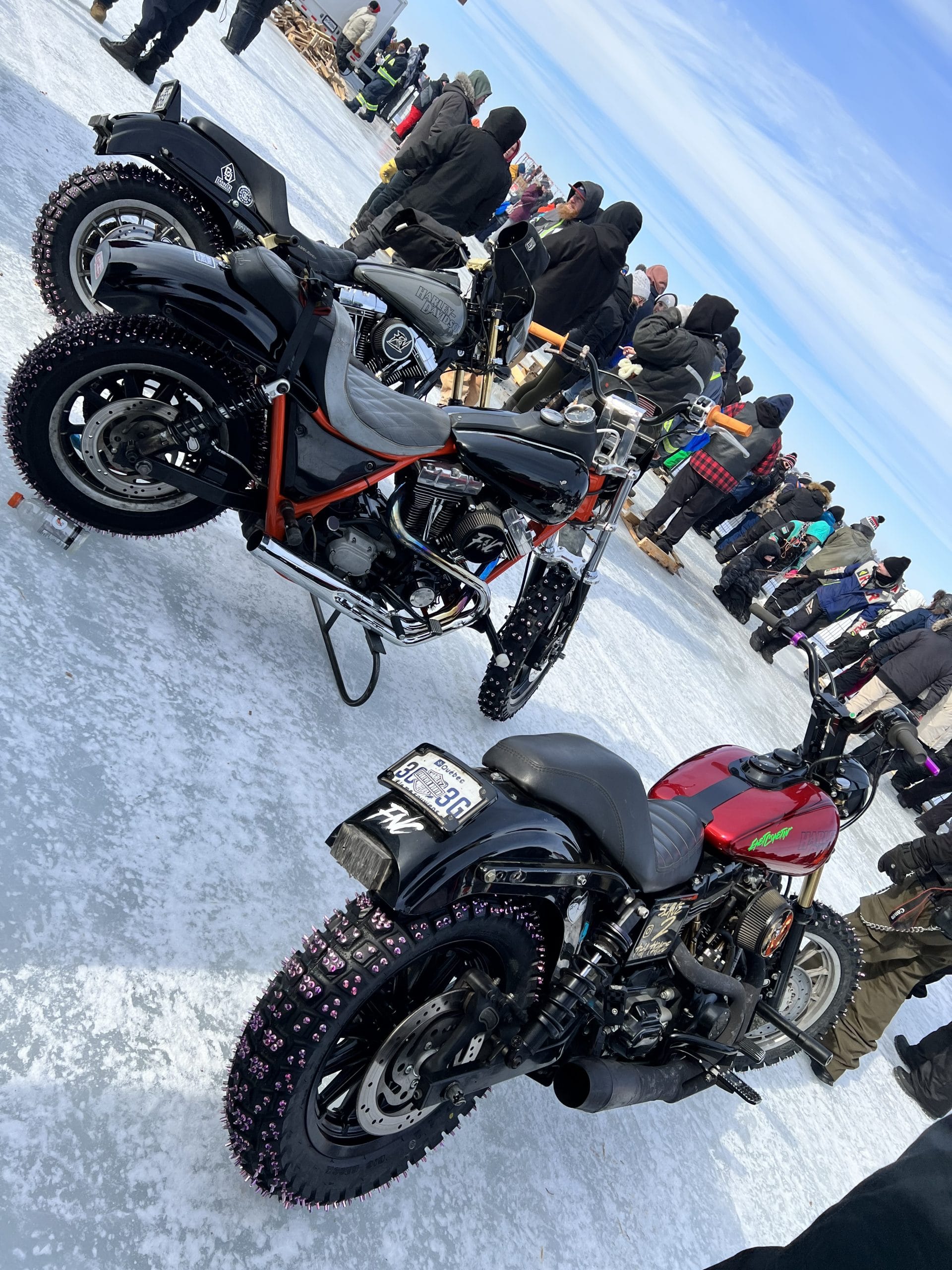 La frénésie du Harley Drag On Ice