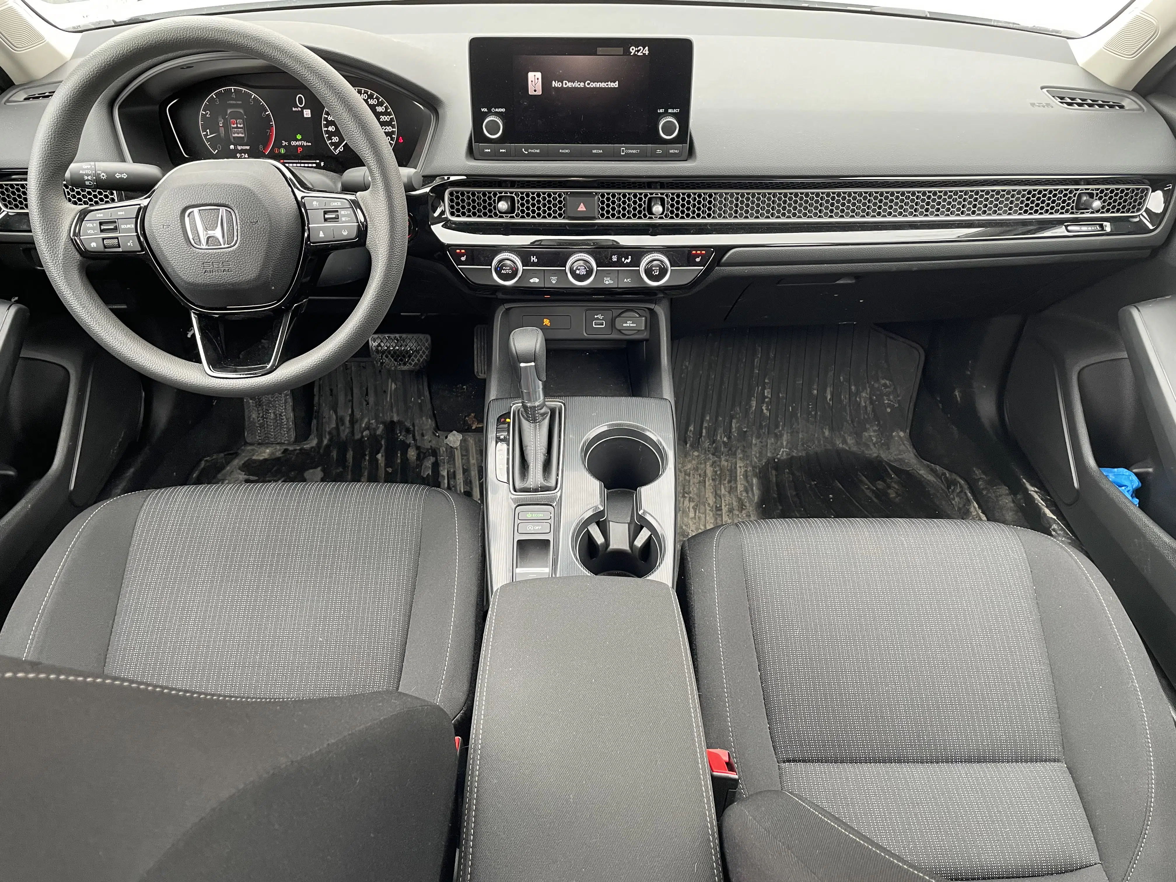 L'intérieur de la Honda Civic 2022
