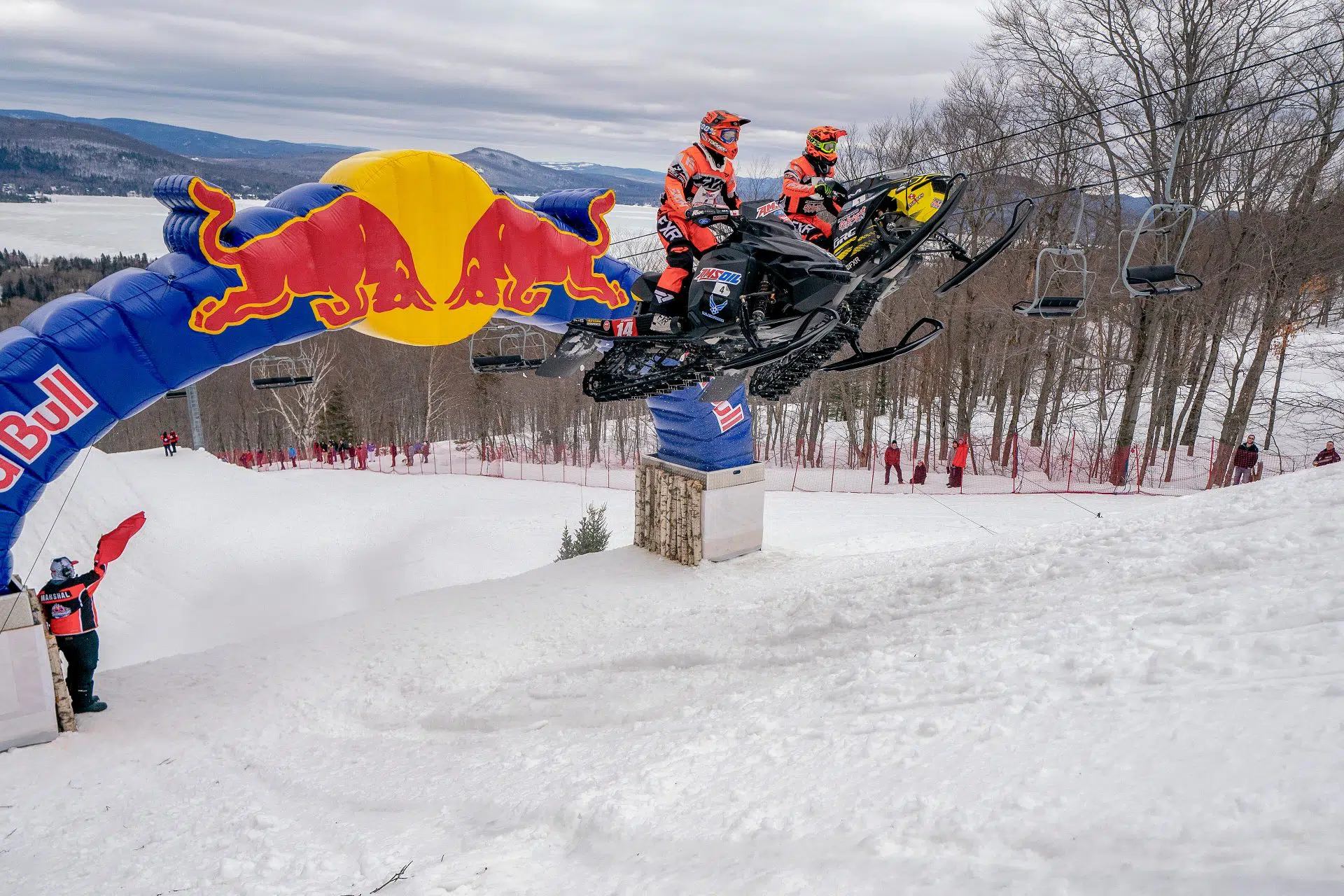 William St-Laurent, Keven Kelly Red Bull Sledhammers, 2019, Saint-Donat, Canada