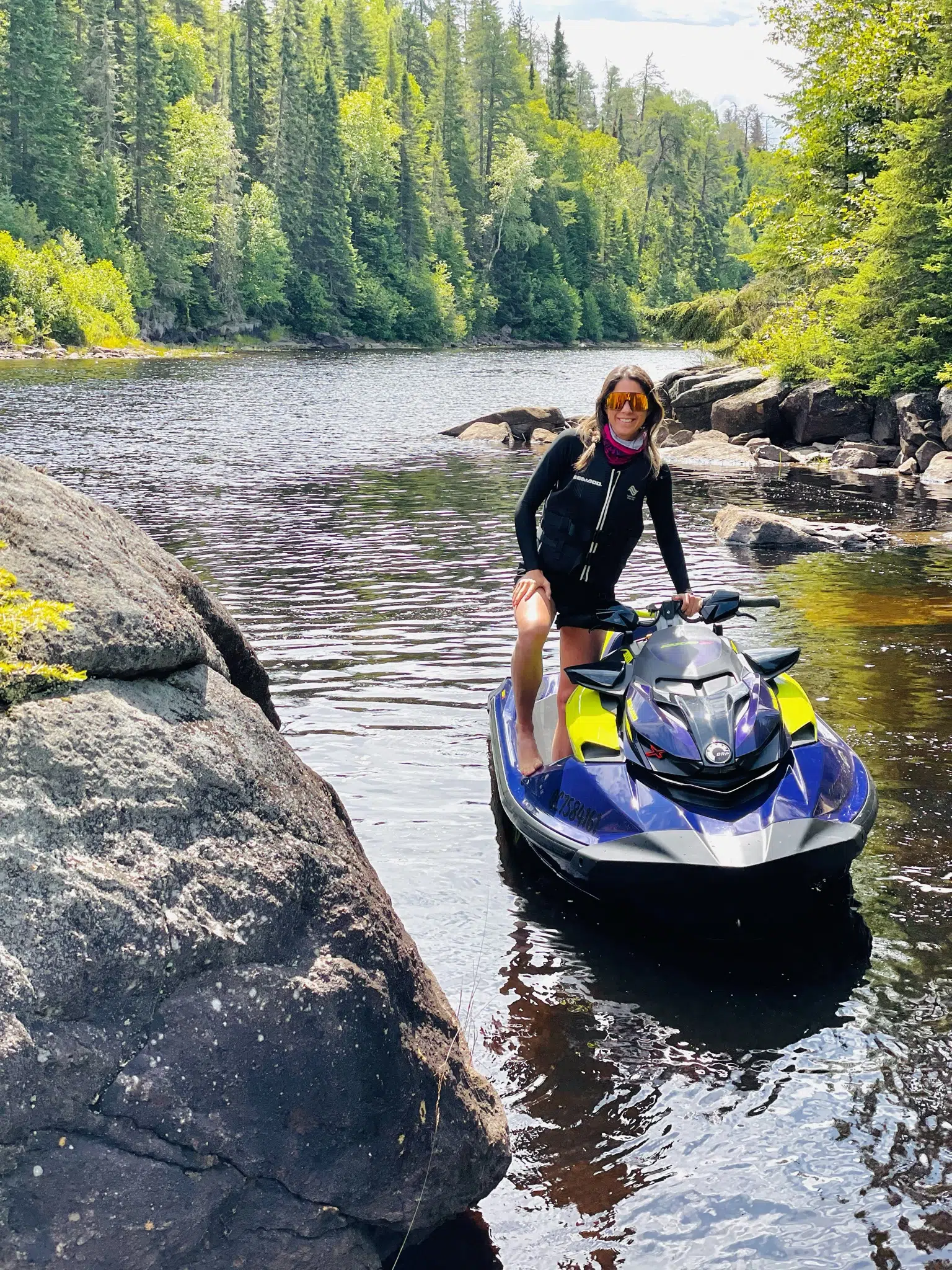 Explorez les rivières du réservoir Taureau en motomarine. Quoi demander de plus!