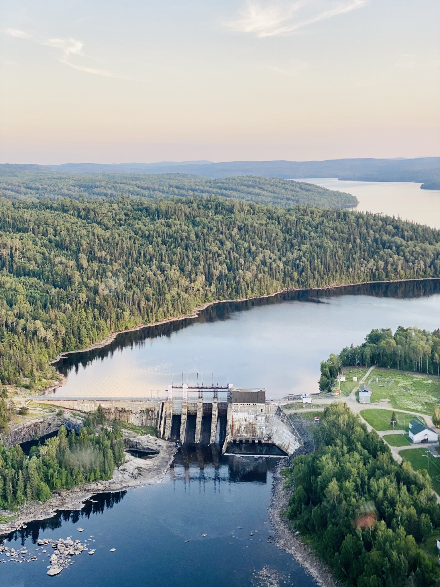 Le barrage Matawin, propriété d’Hydro-Québec