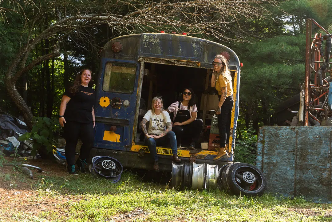 The girls in a cemetery Photo credit Jake Jones