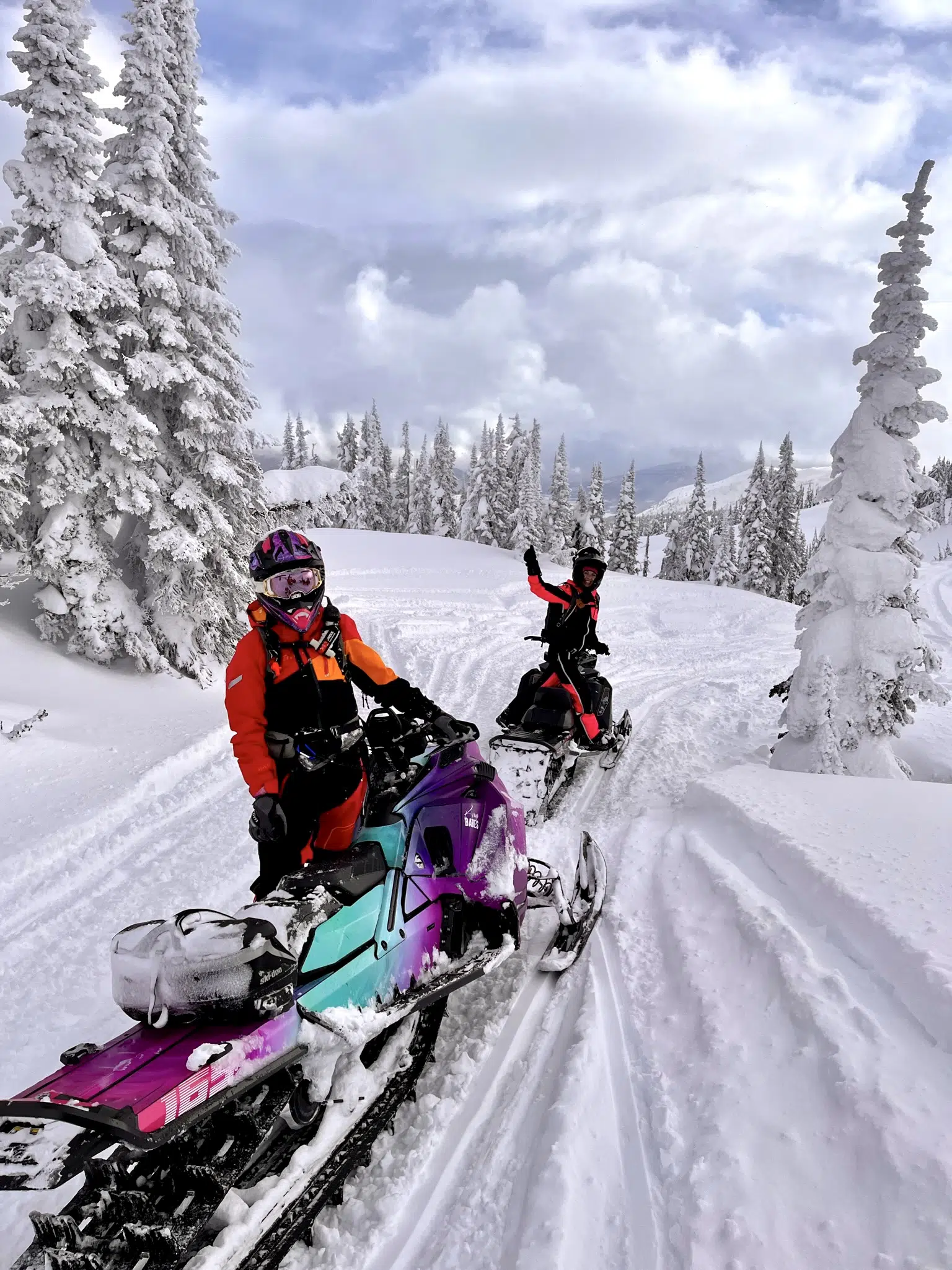 Girls who sled Revelstoke mountains