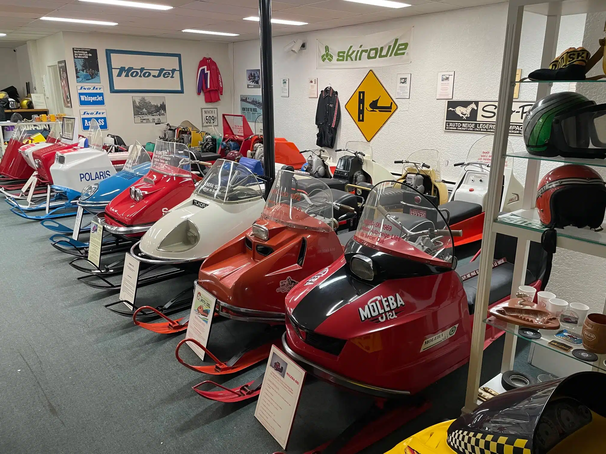 Just an example of Jacques Gauthier's antique snowmobile collection