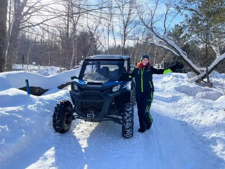 Caro is starting her winter quad adventure in Central Quebec!