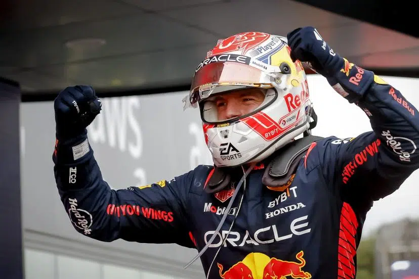 Max Verstappen lors de sa victoire au GP d’Espagne