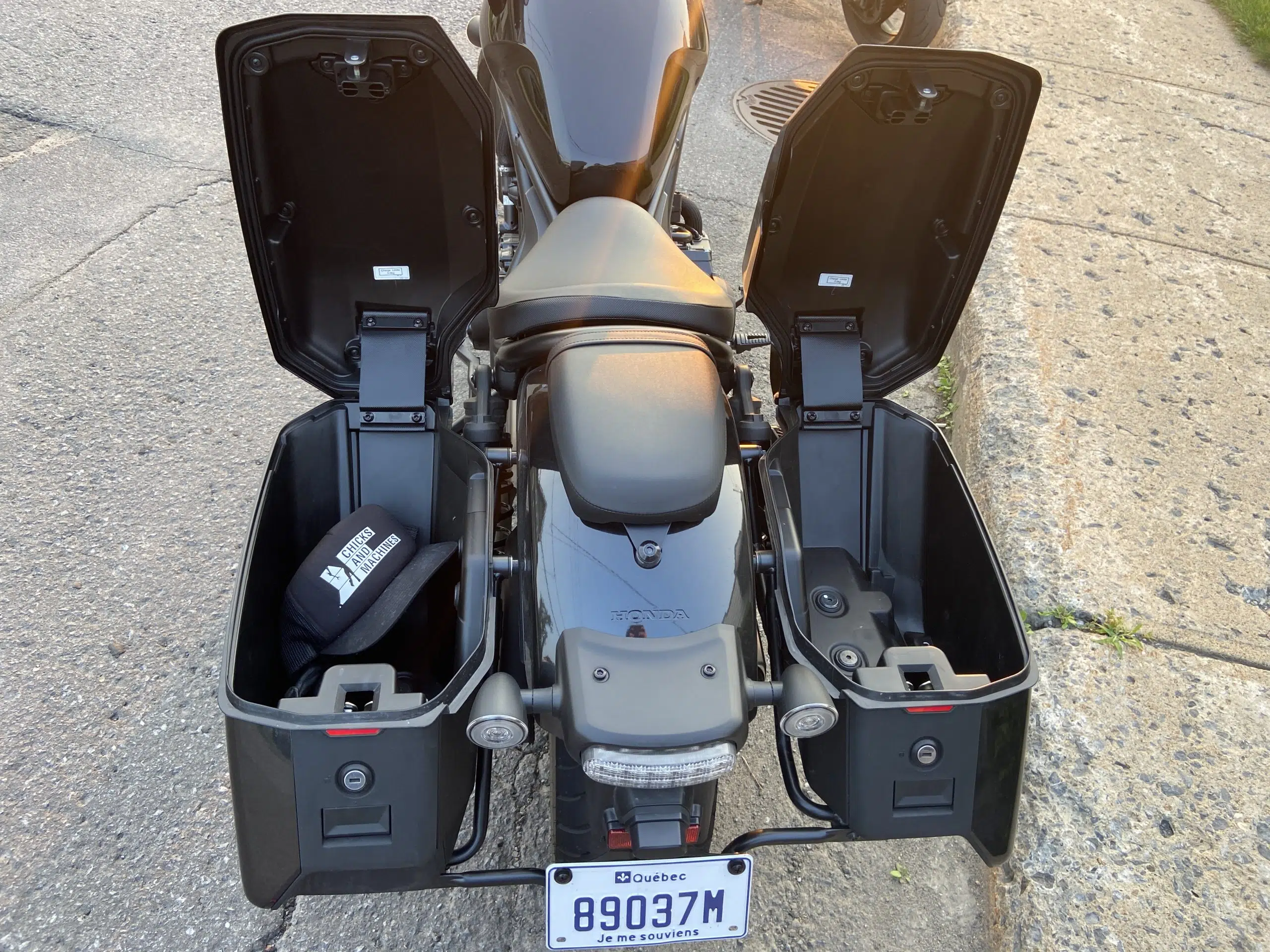 Honda on sale rebel storage