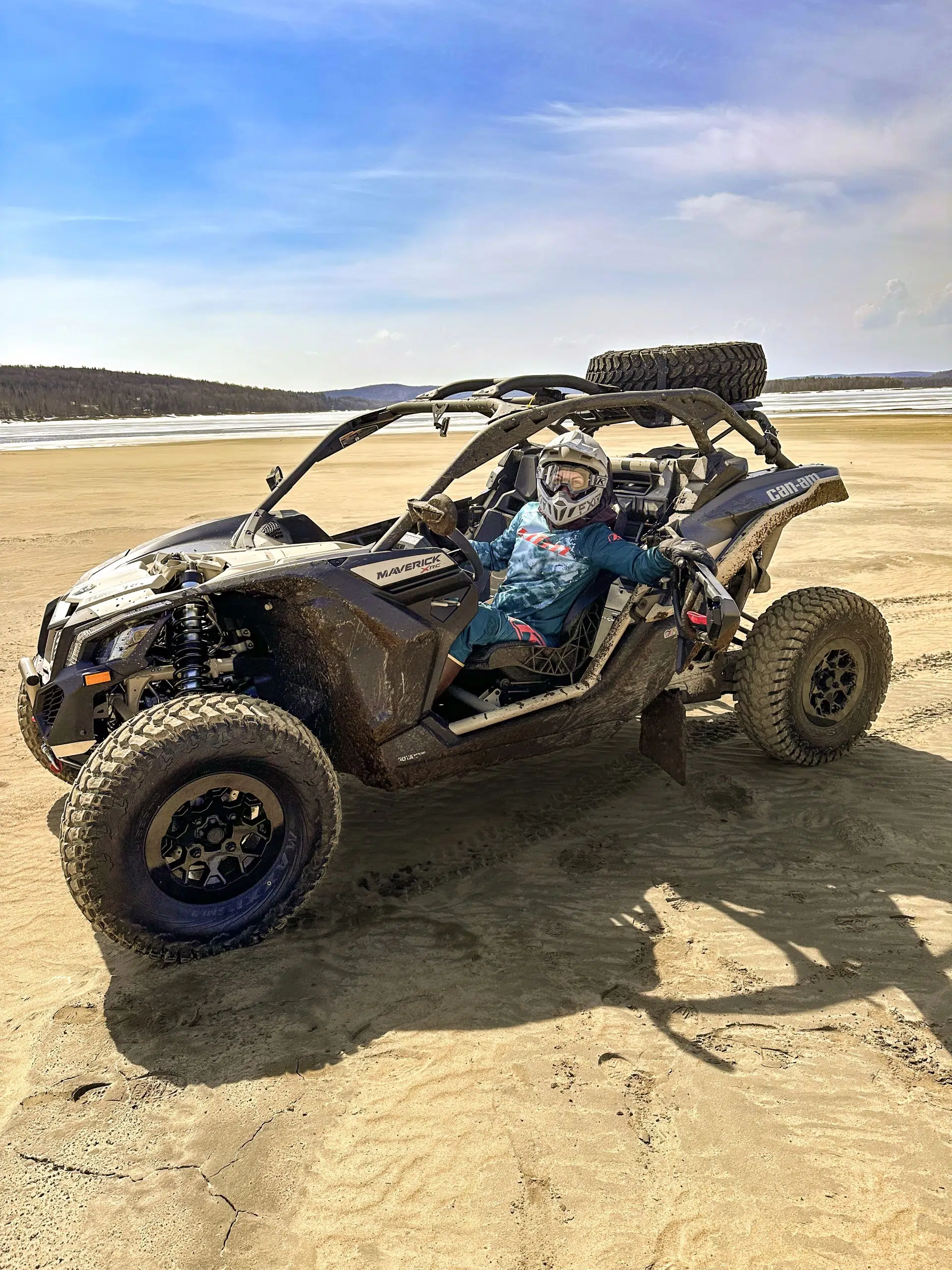 Bianca B. and her Can-Am Maverick X3, XRC, Turbo RR, 2023, developing 200 hp of pure joy in this version. We see that things have evolved since the first Maverick 1000R! photo credit: @bianca.baril
