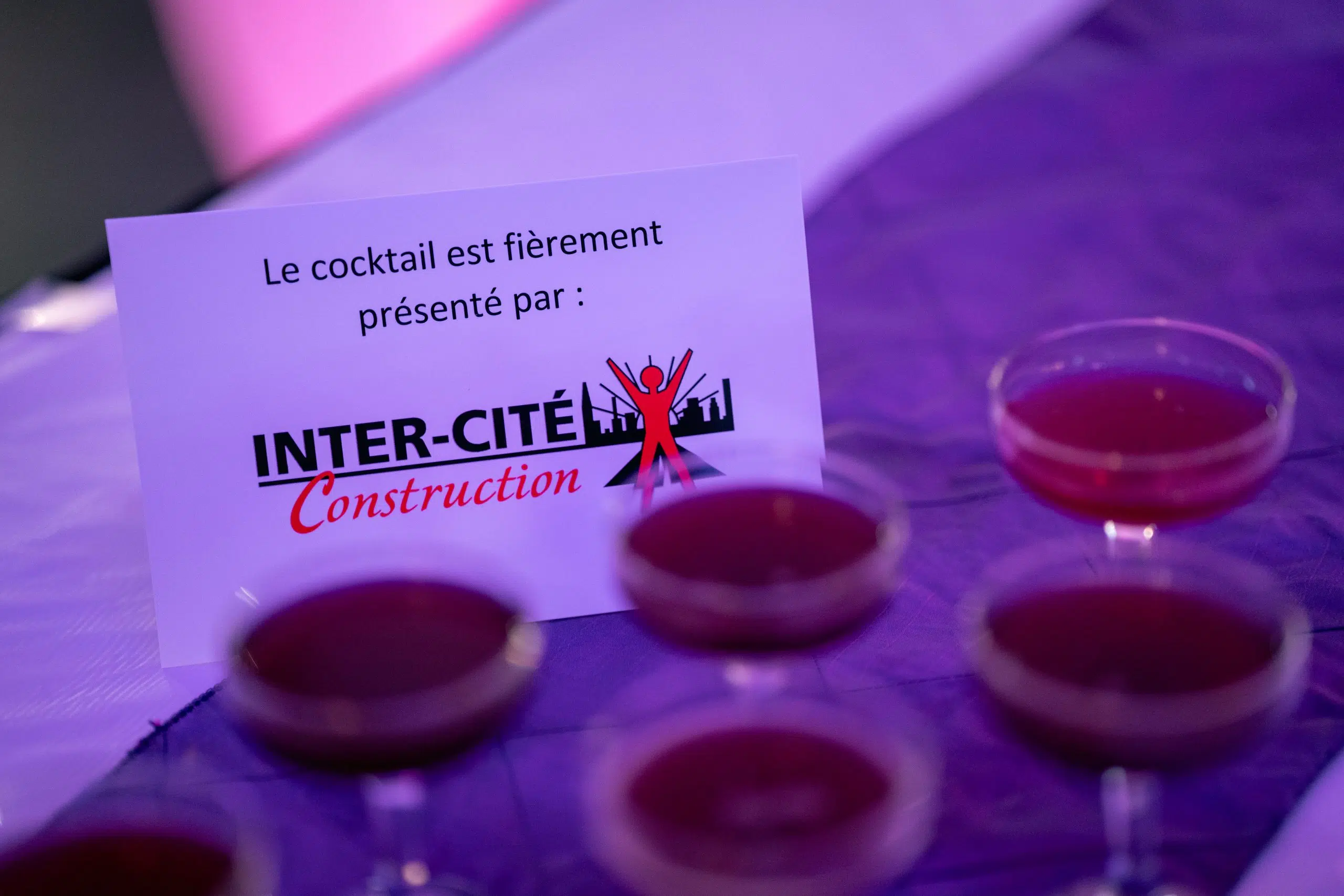 Inter-Cité Construction - commanditaire du cocktail