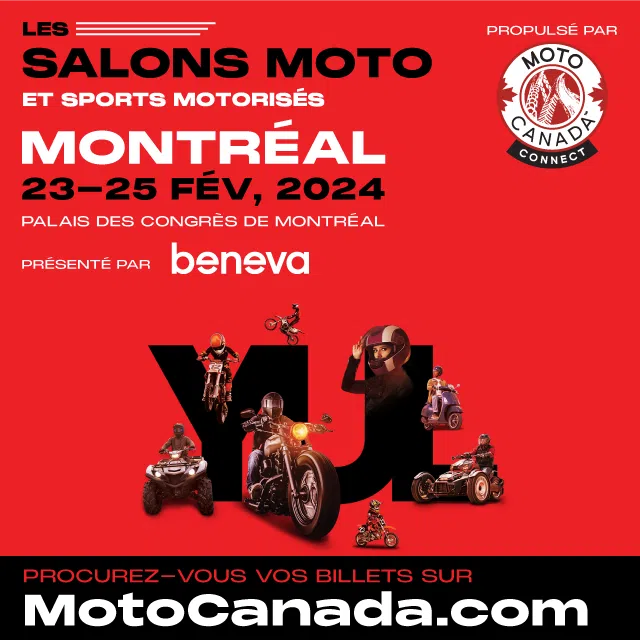 Le Salon de la Moto de Montréal, du 23 au 25 février 2024