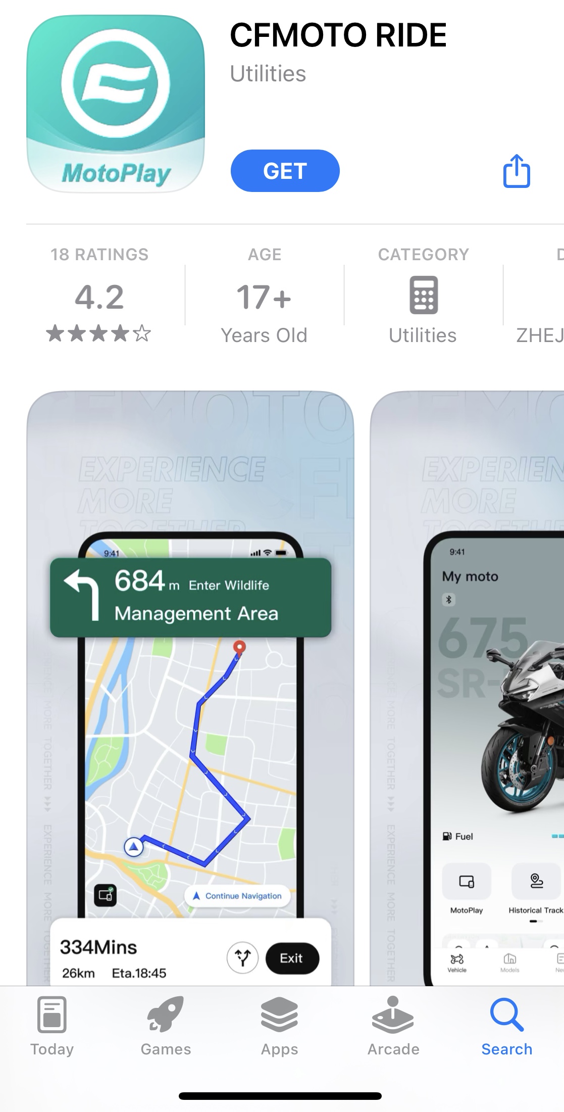 CFMOTO Ride App