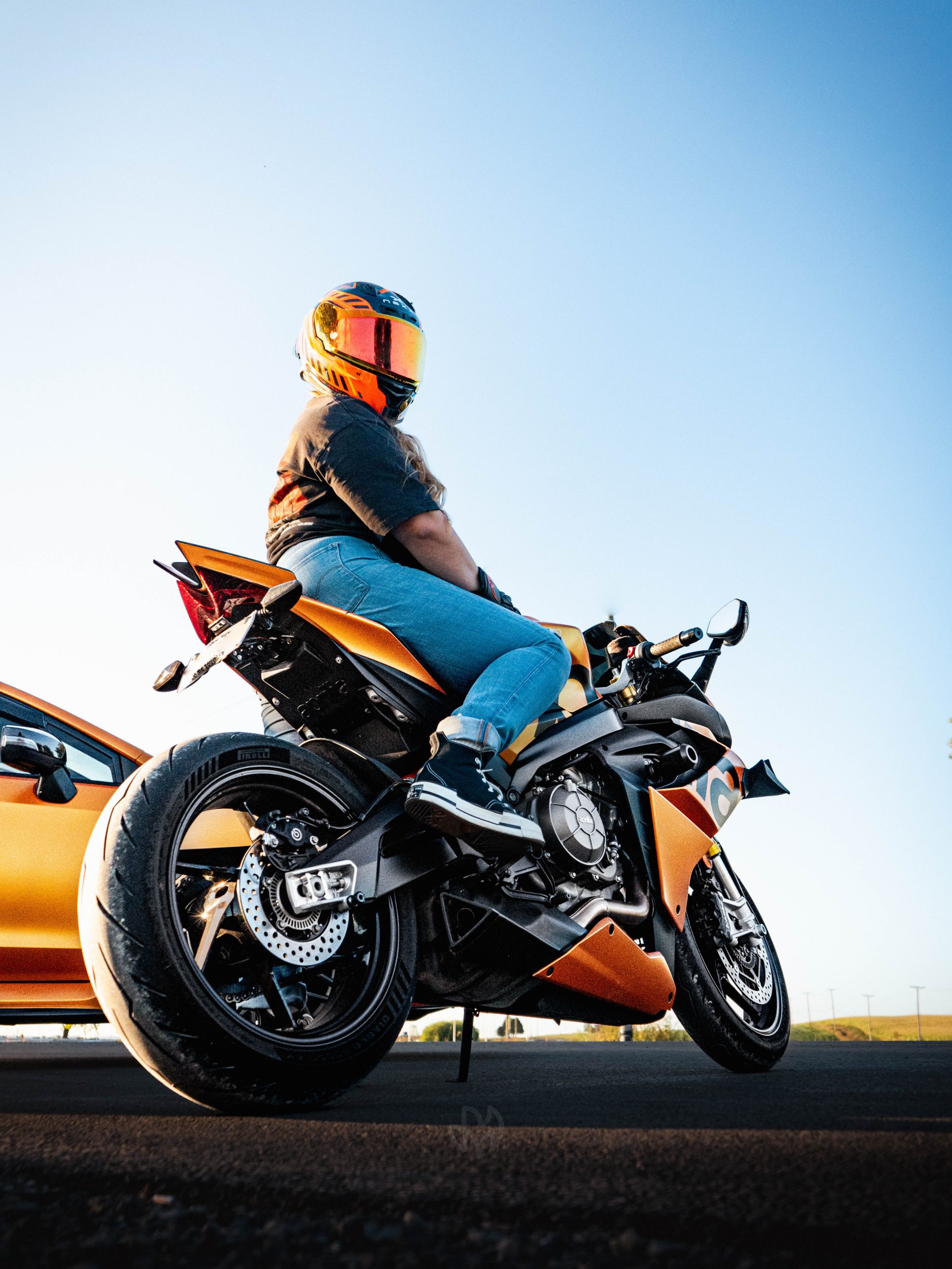 Raph avec sa Aprilla R660. Magness medias. Raph avec sa Aprilla R660. Magness medias.