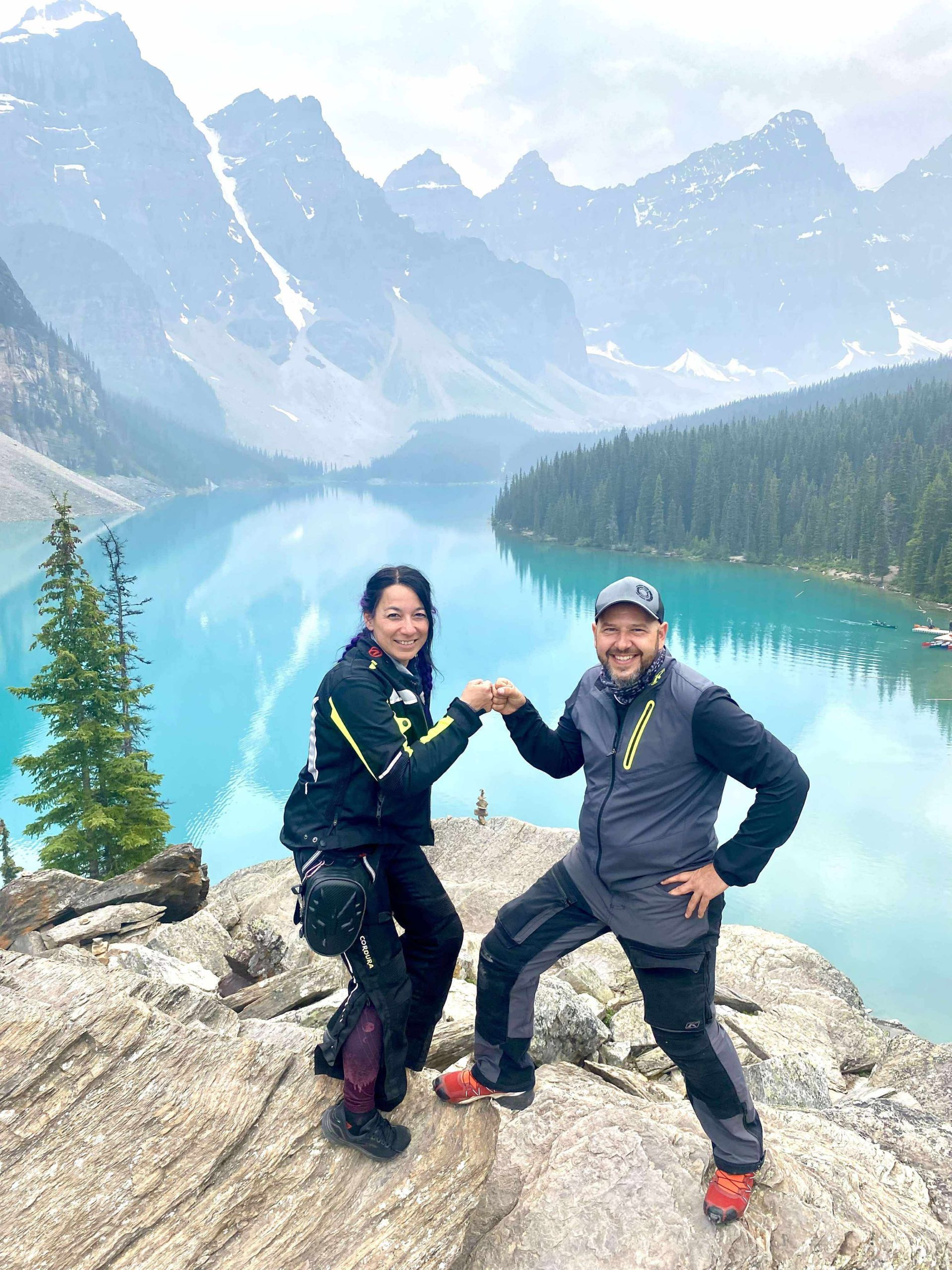 En tant que guide dans les Rocheuses - avec Yannick au Lac Moraine En tant que guide dans les Rocheuses - avec Yannick au Lac Moraine