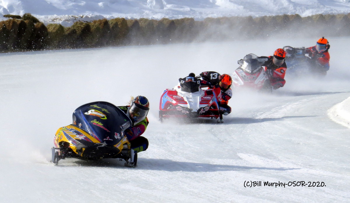Sabrina Blanchet competes on equal footing with the men at the Valcourt Ski-Doo Grand Prix
