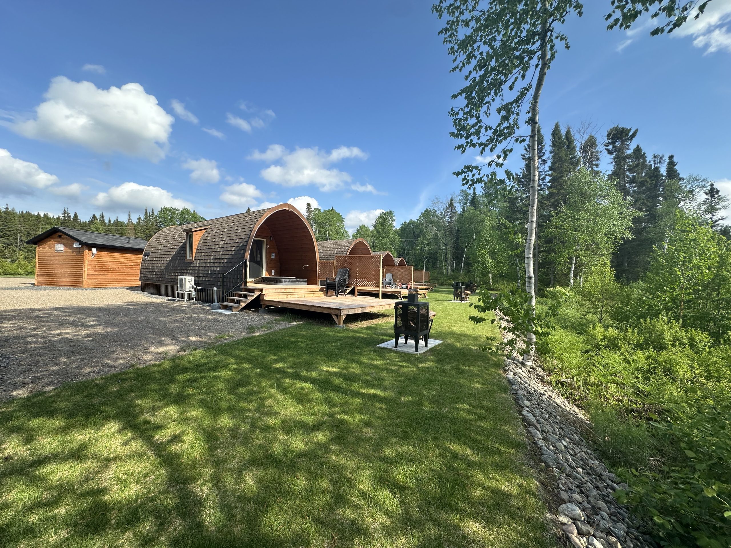 Chalets de type «pods »